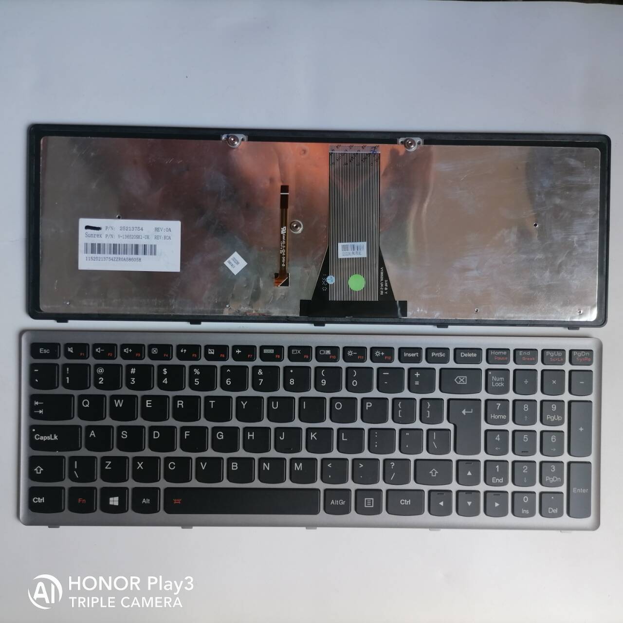 Picture of New Replacement Laptop Keyboard For LENOVO G500S SILVER FRAME BLACK Backlit (OEM) UI Layout